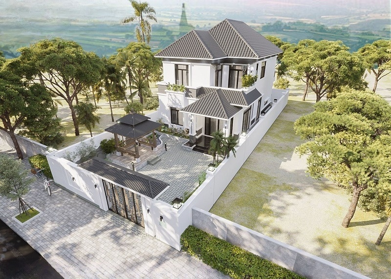 Nội thất biệt thự mái nhật 2 tầng1