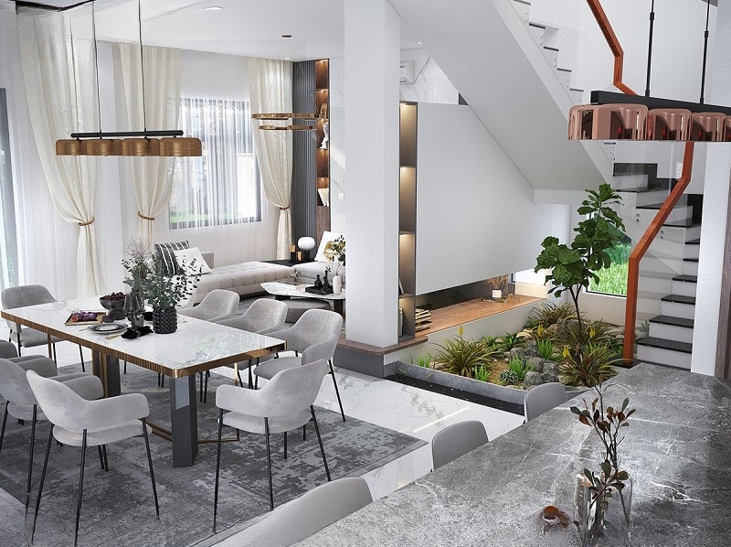 Nội thất biệt thự mái nhật 2 tầng10