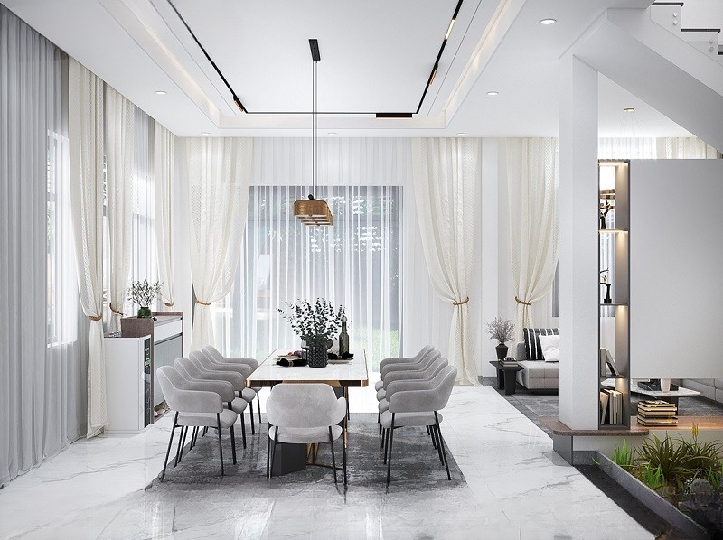 Nội thất biệt thự mái nhật 2 tầng11