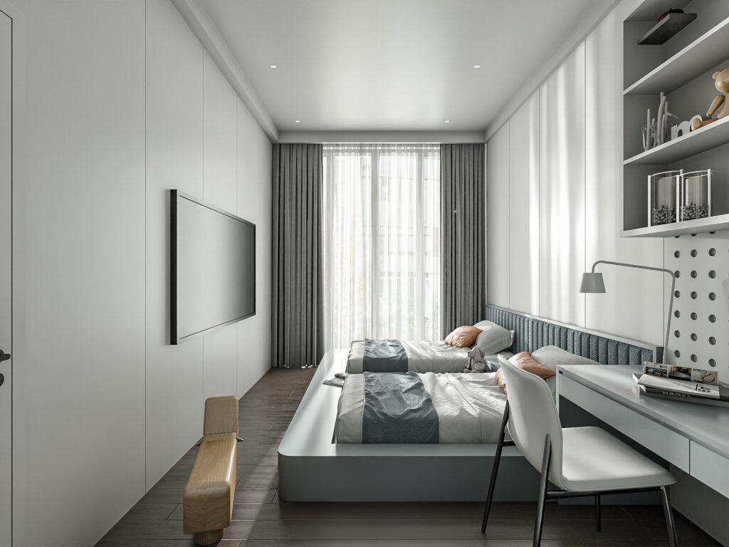 Sự khác biệt nhà ở quê PHÒNG NGỦ TRẺ EM2